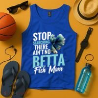 Siamese Fighting Fish Mom Mothers Day Freshwater Betta Fish Gift Tank Top thumb 4