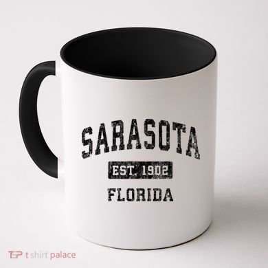 Sarasota Florida Fl Vintage Established Coffee Mug