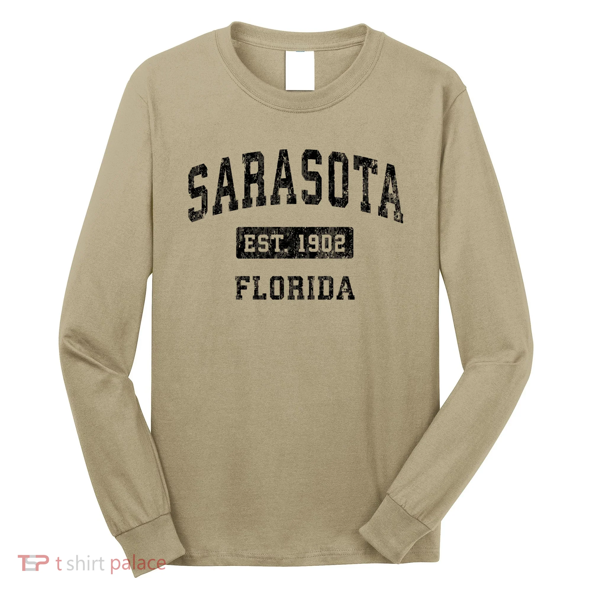 Sarasota Florida Fl Vintage Established Long Sleeve Shirt