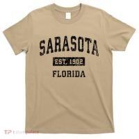 Sarasota Florida Fl Vintage Established T-Shirt thumb 0