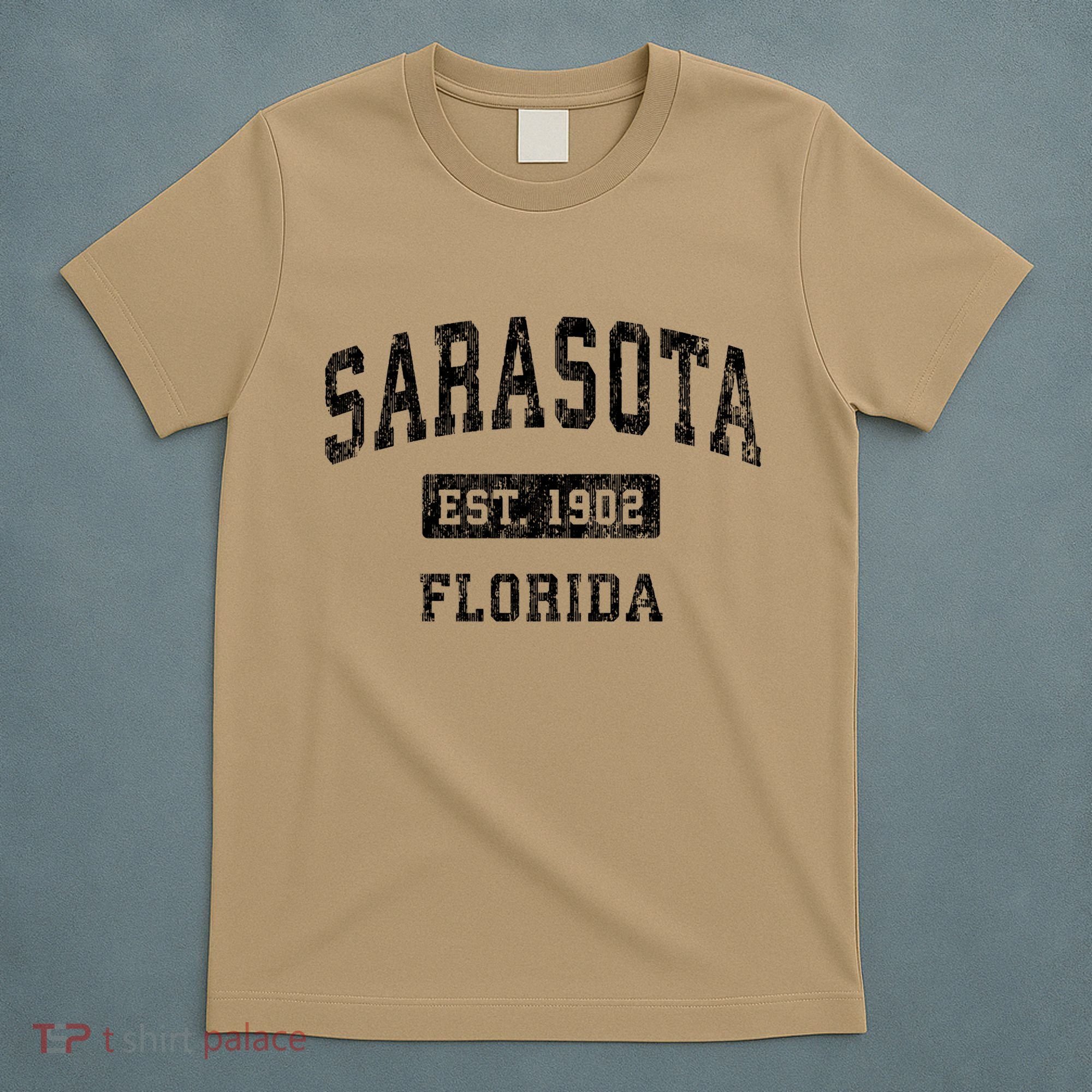 Sarasota Florida Fl Vintage Established T-Shirt