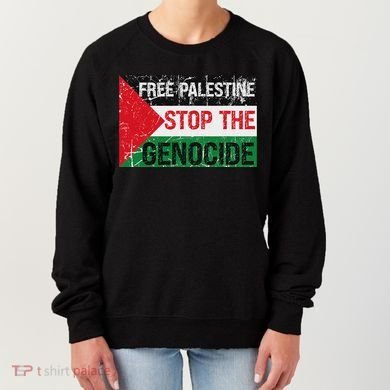 Supporting Freedom Free Palestine Stop The Genocide Women's Sweatshirt