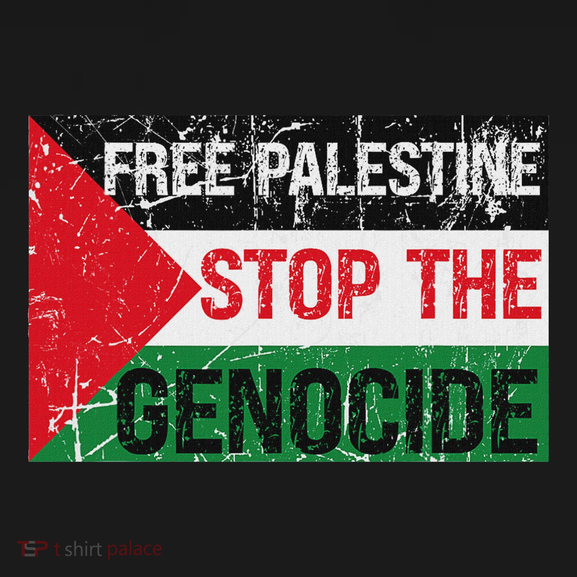 Supporting Freedom Free Palestine Stop The Genocide Doggie Tank