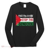Supporting Freedom Free Palestine Stop The Genocide Long Sleeve Shirt thumb 0