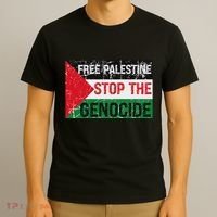 Supporting Freedom Free Palestine Stop The Genocide T-Shirt thumb 3