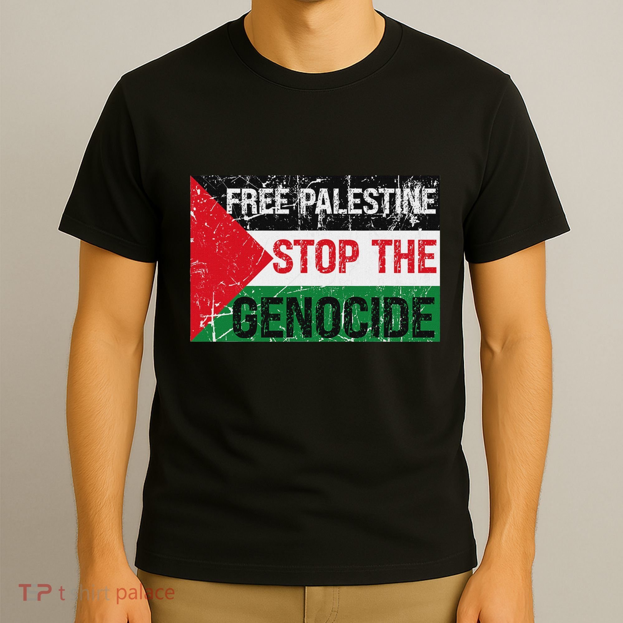 Supporting Freedom Free Palestine Stop The Genocide T-Shirt