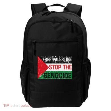 Supporting Freedom Free Palestine Stop The Genocide Backpack