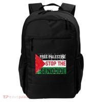 Supporting Freedom Free Palestine Stop The Genocide Backpack thumb 0