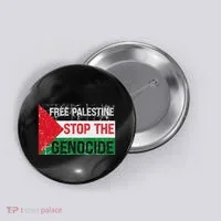 Supporting Freedom Free Palestine Stop The Genocide Button thumb 0