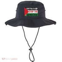 Supporting Freedom Free Palestine Stop The Genocide Bucket Hat thumb 0