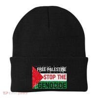 Supporting Freedom Free Palestine Stop The Genocide Beanie thumb 0