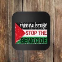 Supporting Freedom Free Palestine Stop The Genocide Coaster thumb 0