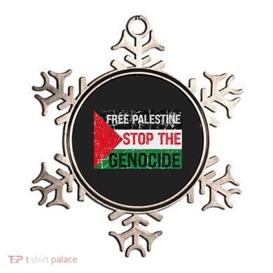 Supporting Freedom Free Palestine Stop The Genocide Ornament
