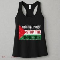 Supporting Freedom Free Palestine Stop The Genocide Women's Tank Top thumb 3