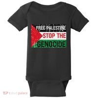Supporting Freedom Free Palestine Stop The Genocide Baby Bodysuit thumb 0