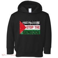 Supporting Freedom Free Palestine Stop The Genocide Toddler Hoodie thumb 0