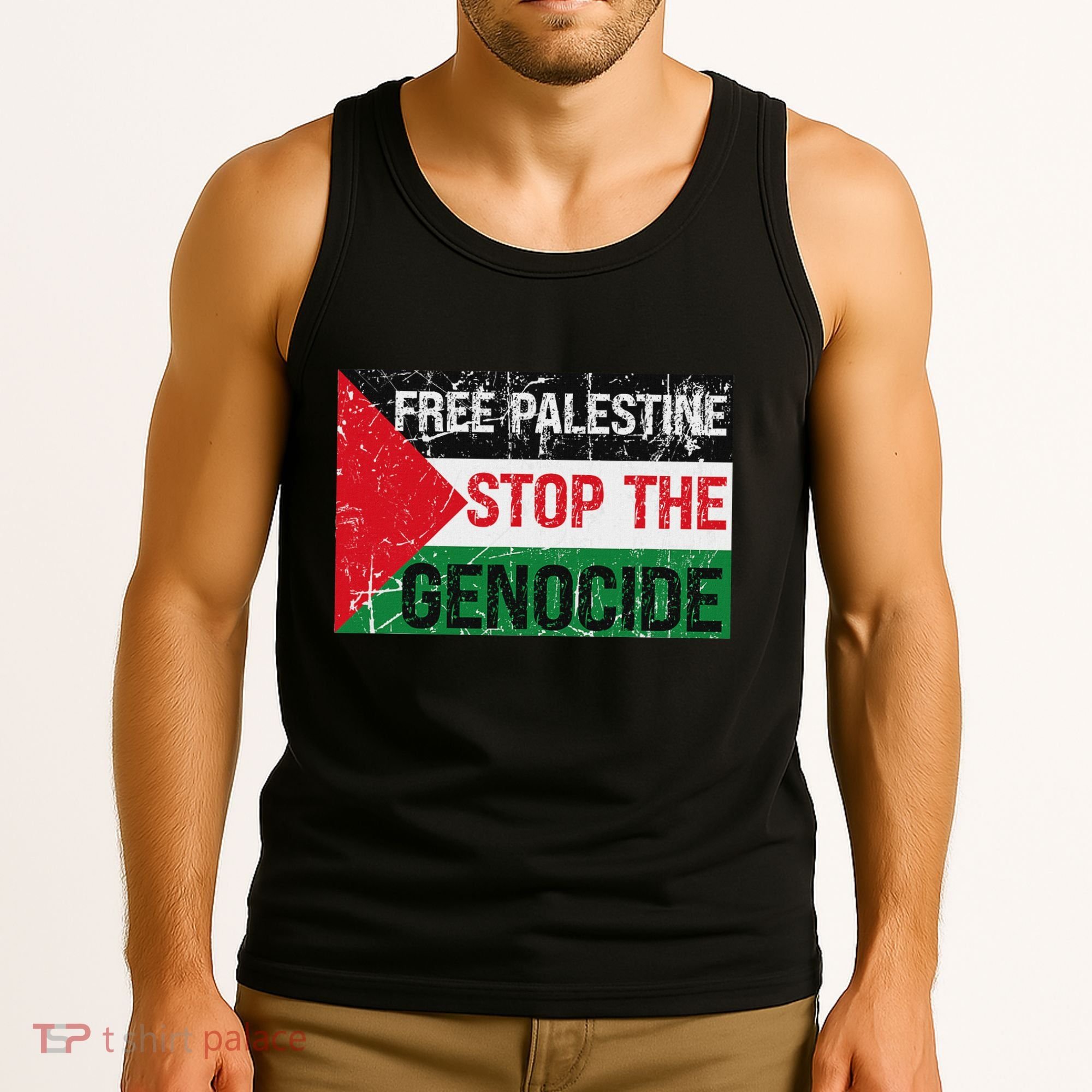 Supporting Freedom Free Palestine Stop The Genocide Tank Top
