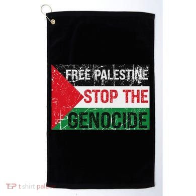 Supporting Freedom Free Palestine Stop The Genocide Golf Towel