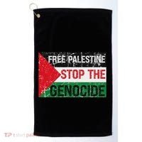 Supporting Freedom Free Palestine Stop The Genocide Golf Towel thumb 0
