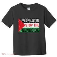 Supporting Freedom Free Palestine Stop The Genocide Toddler T-Shirt thumb 0