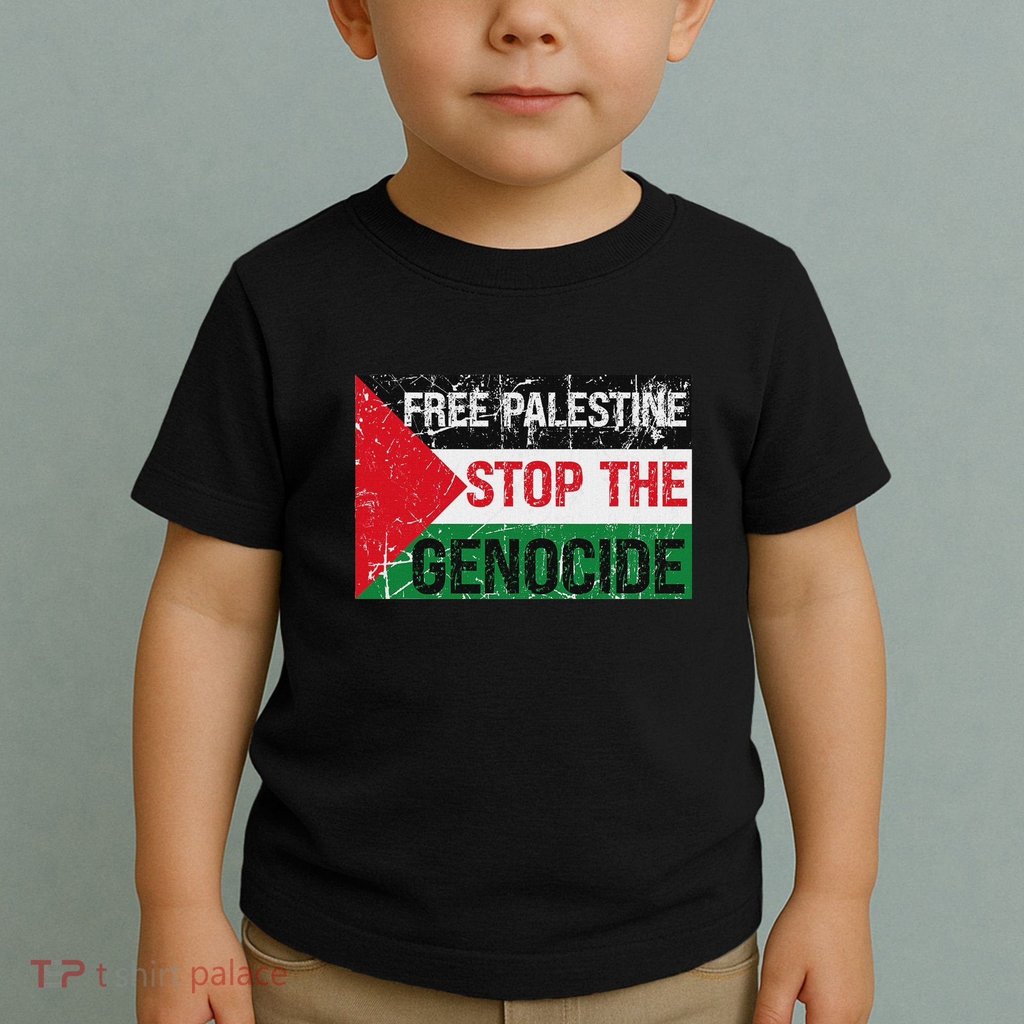 Supporting Freedom Free Palestine Stop The Genocide Toddler T-Shirt
