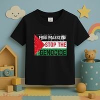 Supporting Freedom Free Palestine Stop The Genocide Toddler T-Shirt thumb 3