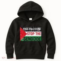 Supporting Freedom Free Palestine Stop The Genocide Kids Hoodie thumb 0