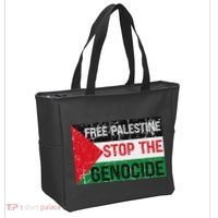 Supporting Freedom Free Palestine Stop The Genocide Tote Bag thumb 2
