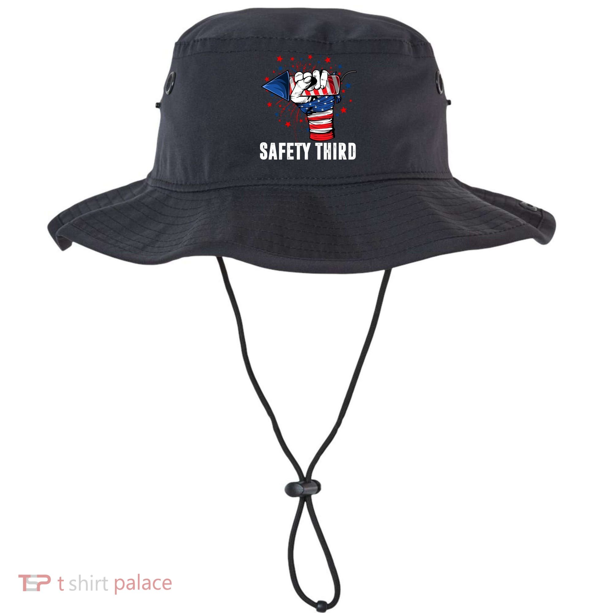 Sarcastic Fireworks Firecrackers 4th Of July Safety Third Gift Bucket Hat