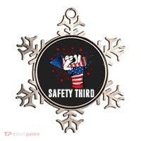 Sarcastic Fireworks Firecrackers 4th Of July Safety Third Gift Ornament thumb 0