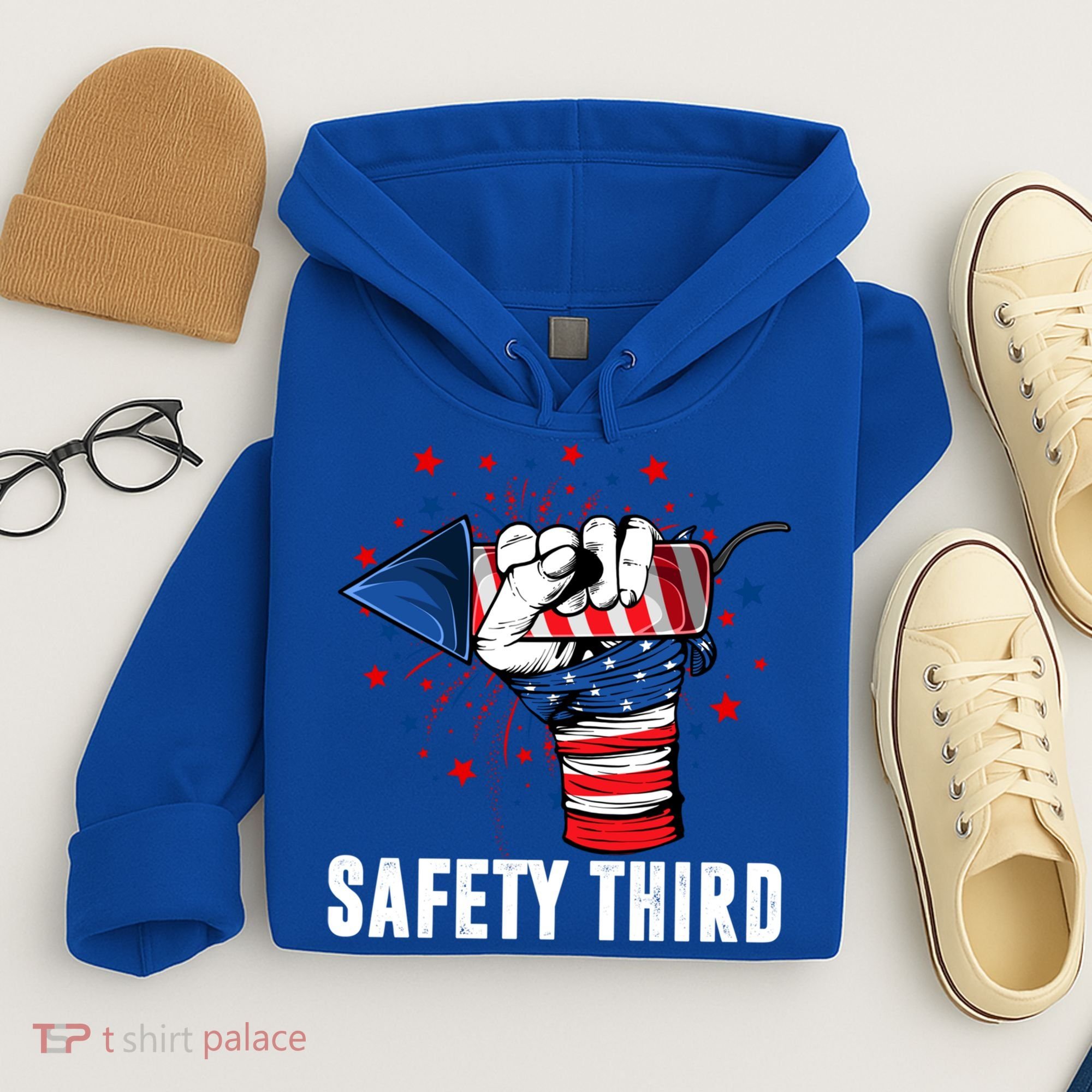 Sarcastic Fireworks Firecrackers 4th Of July Safety Third Gift Hoodie