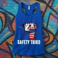 Sarcastic Fireworks Firecrackers 4th Of July Safety Third Gift Women's Tank Top thumb 3