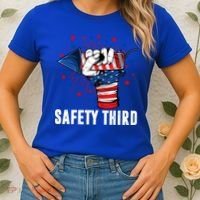 Sarcastic Fireworks Firecrackers 4th Of July Safety Third Gift Women's T-Shirt thumb 2