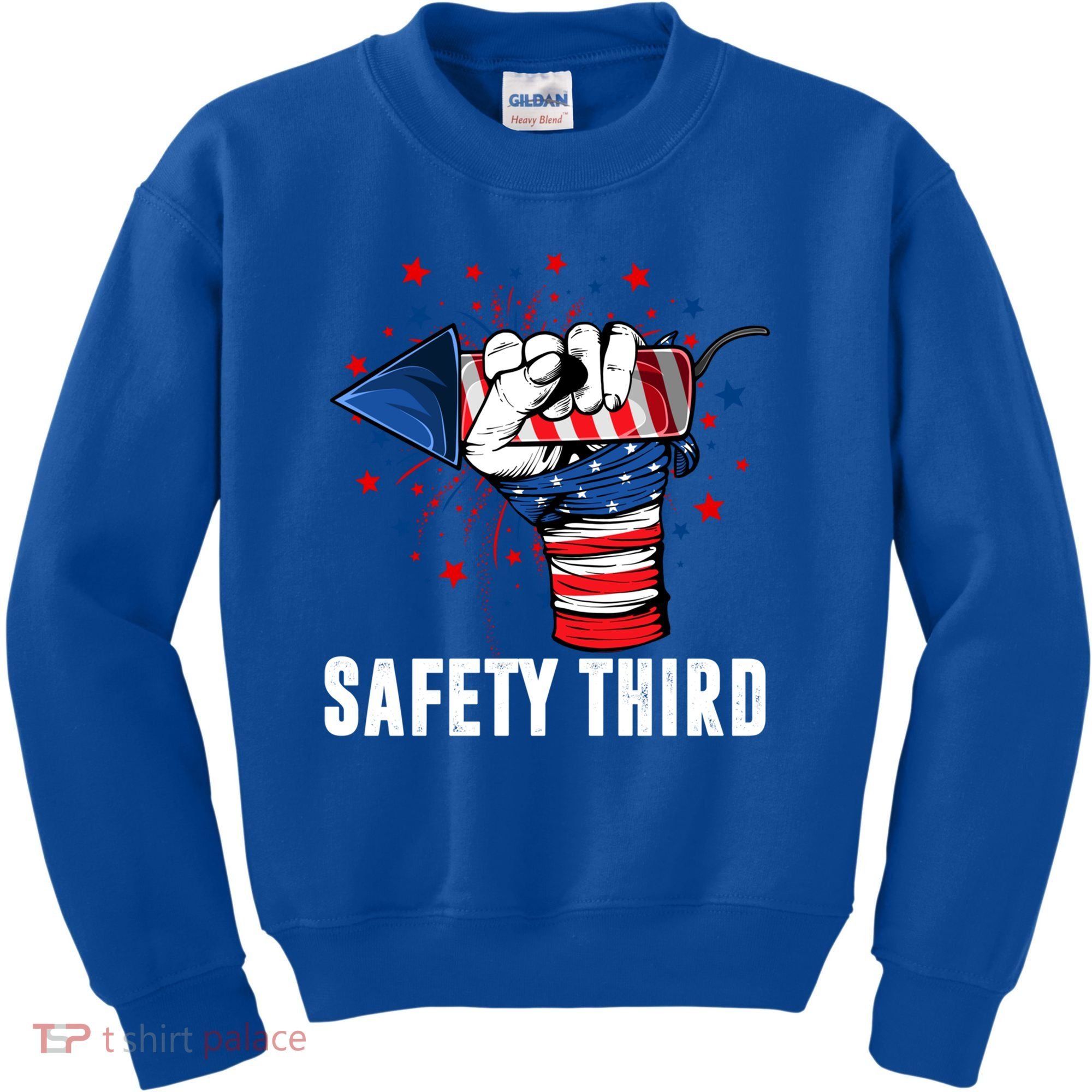 Sarcastic Fireworks Firecrackers 4th Of July Safety Third Gift Kids Sweatshirt