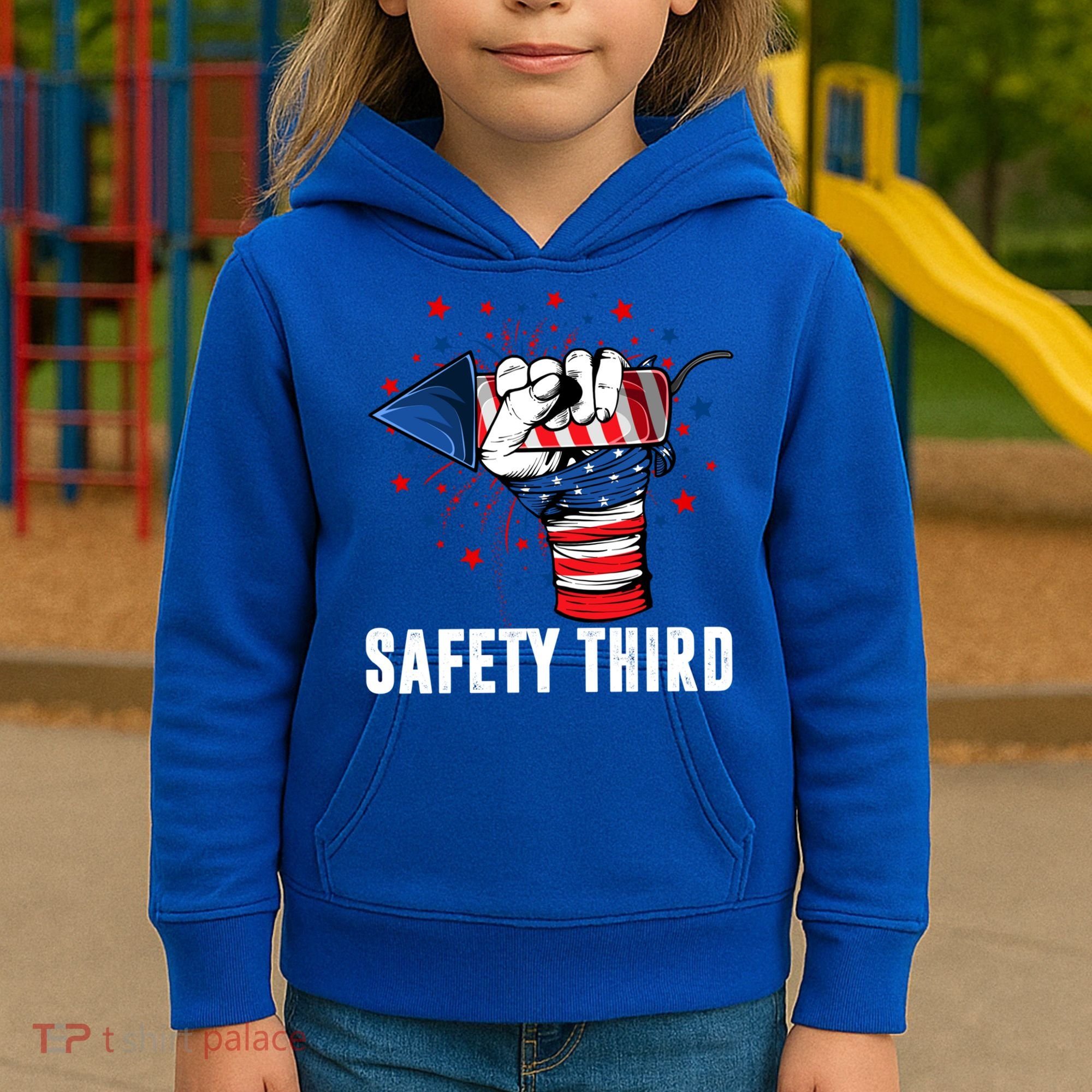 Sarcastic Fireworks Firecrackers 4th Of July Safety Third Gift Kids Hoodie