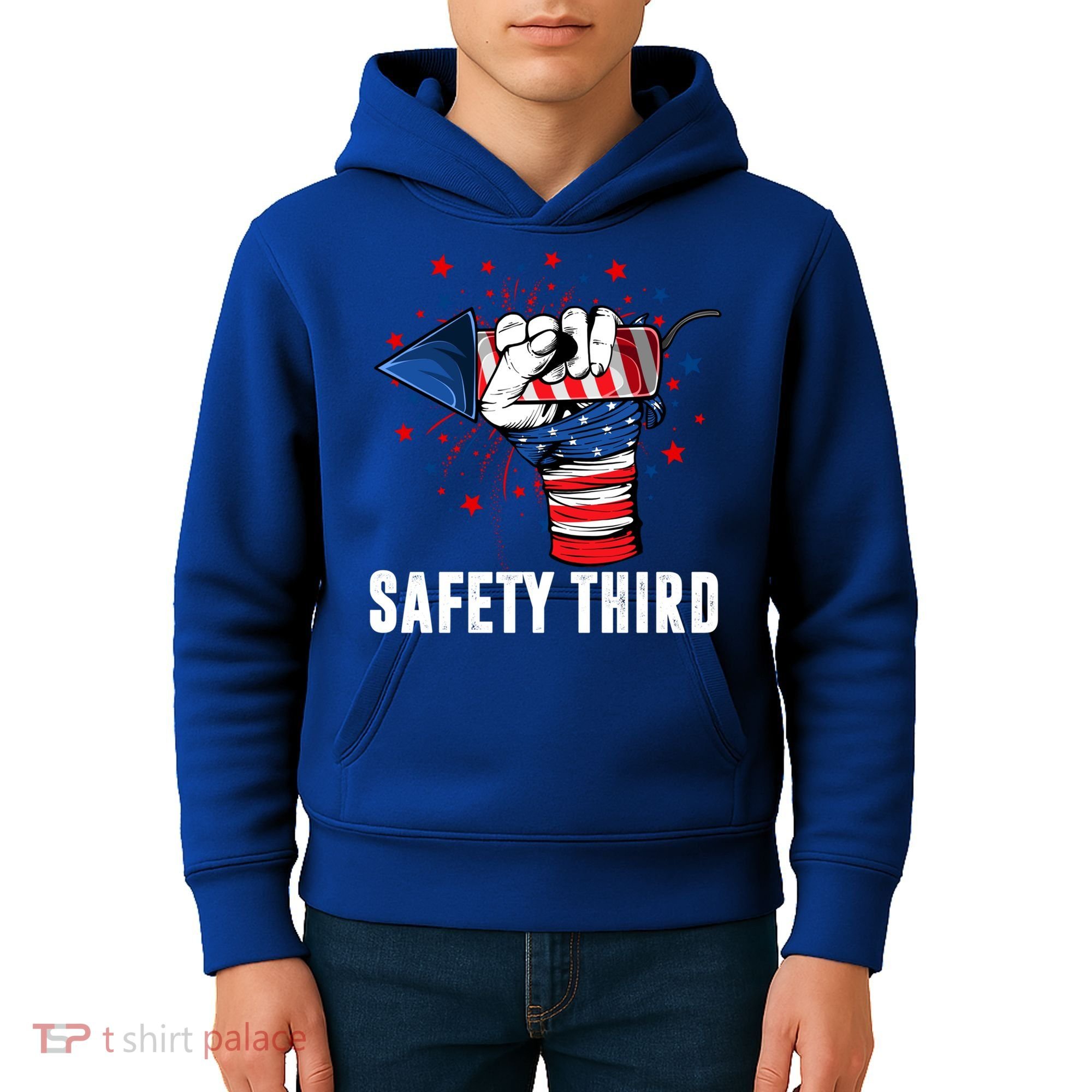 Sarcastic Fireworks Firecrackers 4th Of July Safety Third Gift Kids Hoodie