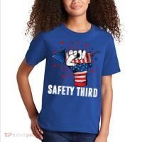 Sarcastic Fireworks Firecrackers 4th Of July Safety Third Gift Kids T-Shirt thumb 2