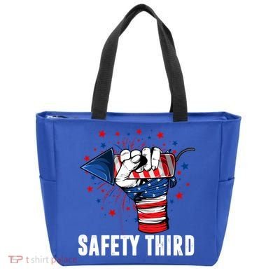 Sarcastic Fireworks Firecrackers 4th Of July Safety Third Gift Tote Bag