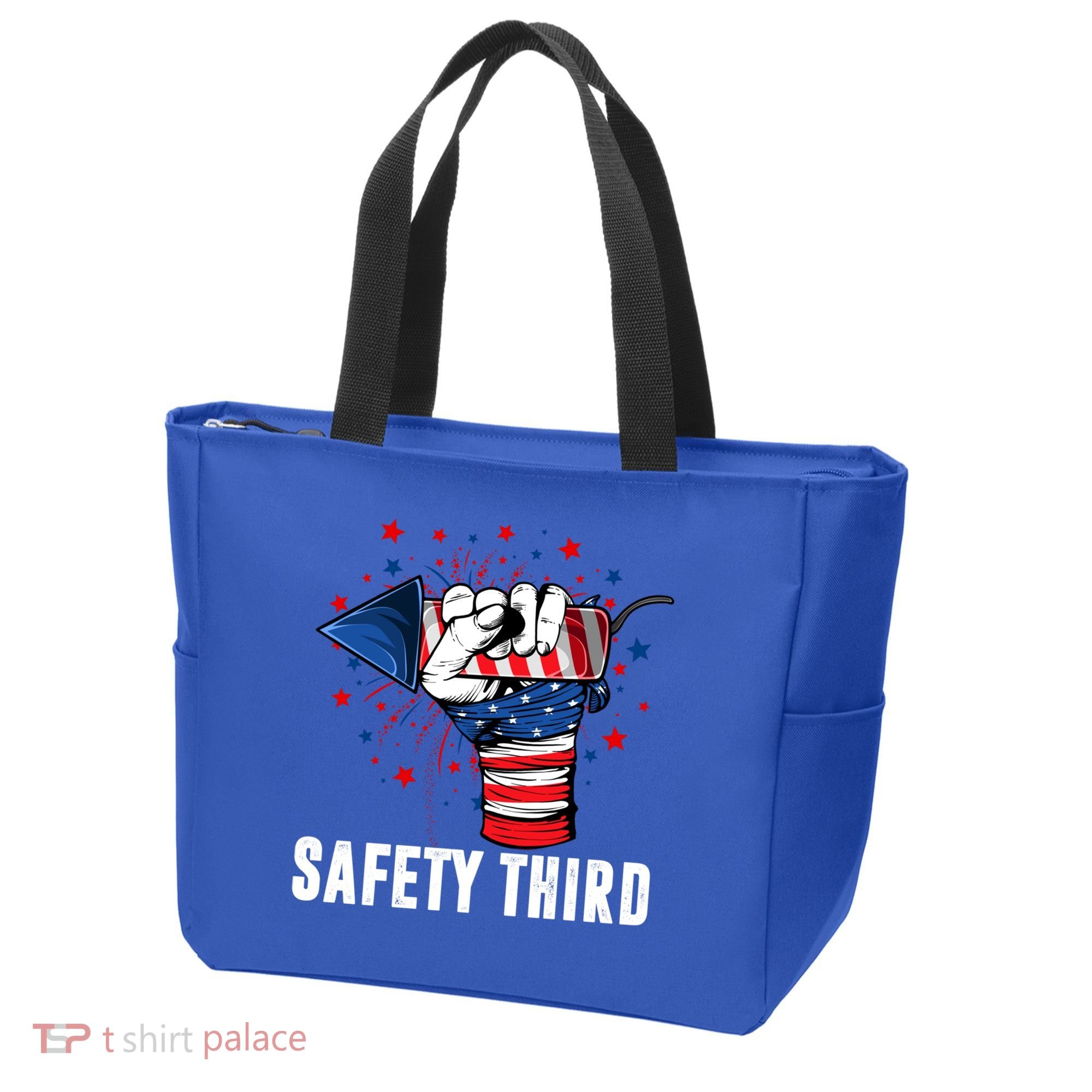 Sarcastic Fireworks Firecrackers 4th Of July Safety Third Gift Tote Bag
