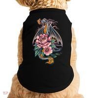 Springtime Floral Fire Dragon Doggie Tank thumb 0