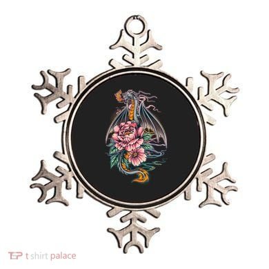 Springtime Floral Fire Dragon Ornament