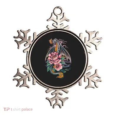Springtime Floral Fire Dragon Ornament