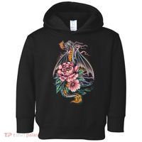 Springtime Floral Fire Dragon Toddler Hoodie thumb 0
