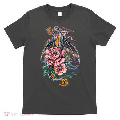 Springtime Floral Fire Dragon T-Shirt