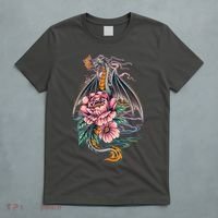 Springtime Floral Fire Dragon T-Shirt thumb 5