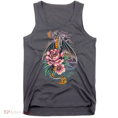 Springtime Floral Fire Dragon Tank Top