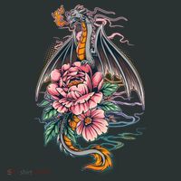Springtime Floral Fire Dragon Tank Top thumb 6