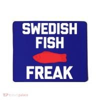Swedish Fish Freak Gift Funny Saying Sarcastic Food Candy Gift Mousepad thumb 0