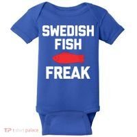Swedish Fish Freak Gift Funny Saying Sarcastic Food Candy Gift Baby Bodysuit thumb 0