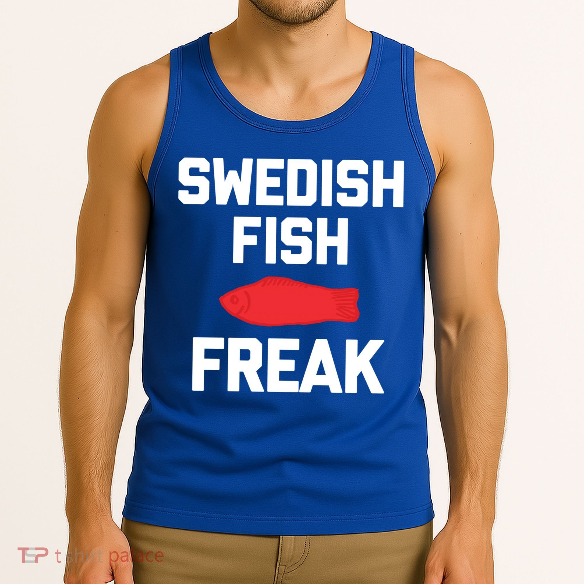 Swedish Fish Freak Gift Funny Saying Sarcastic Food Candy Gift Tank Top